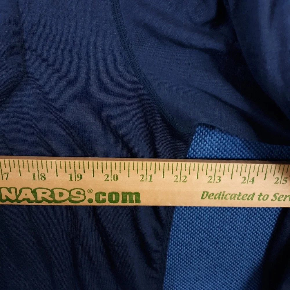 Mountain Khakis Merino Wool Sweater Mens XL Blue Outdoor Hiking Pullover 1/4 Zip